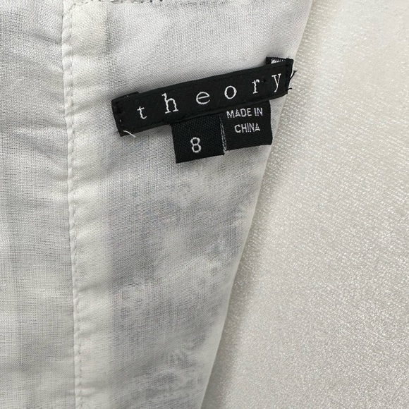 Elegant THEORY brand Short Dress Black/White Size 8 - Picture 9 of 12